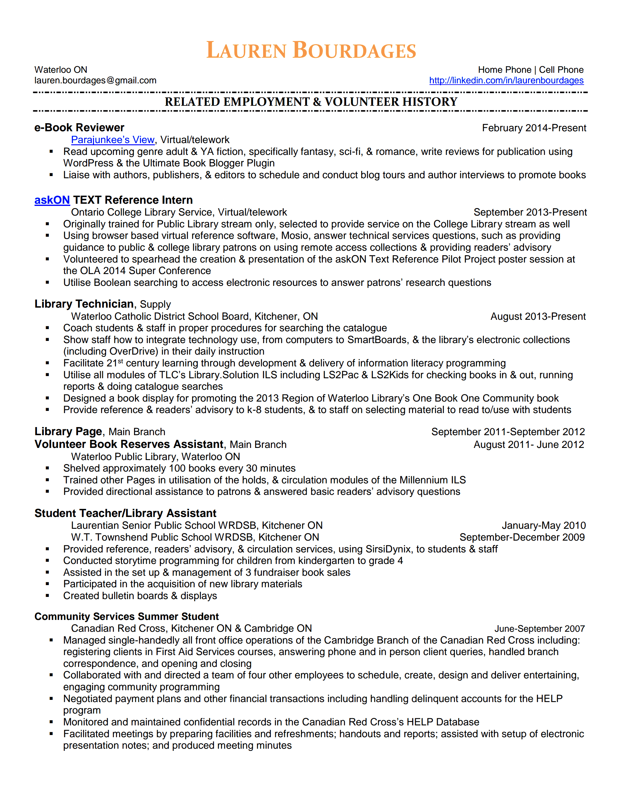 How to make a resume for a high school student with no 